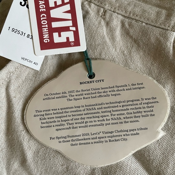 Levis Vintage Rocket City  Pants 2019 Collection NWT Mens 33/32 - Picture 3 of 5